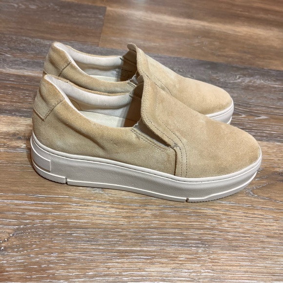 Vagabond Plateform Womens Shoe Beige Loafer Slip On Size 7 - Picture 2 of 7